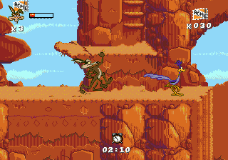 Desert Demolition Starring Road Runner and Wile E. Coyote (USA, Europe) In game screenshot